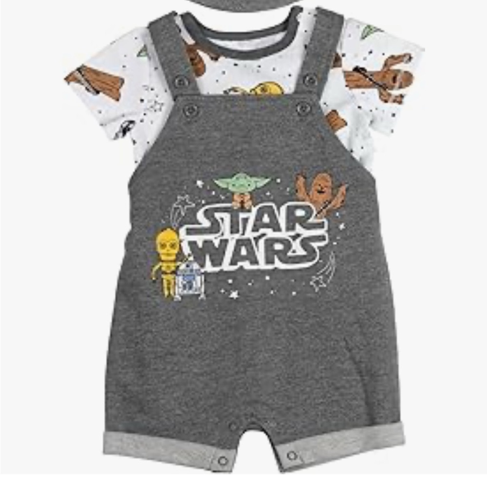 Star Wars 0-3 Month Outfit Set